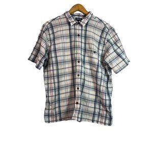 Patagonia Men’s Organic Cotton Button-up Short Sleeve Shirt Size Large